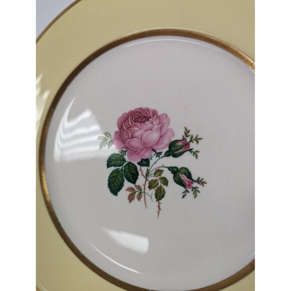 FL11 Yellow Dinner Plates Set of 2 California Gold Flintridge Sylvan China - Picture 4 of 13